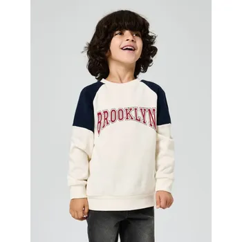 Dětská móda Sinsay - Mikina s kulatým výstřihem - krémová - 474HB-01X - 474HB-01X-122