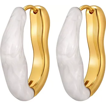 Náušnice Impress Jewelry EH-815s2 zlatá bílá