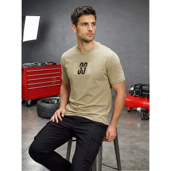 Sinsay - Bavlněné tričko s krátkým rukávem - zelená - 247HL-07X - 247HL-07X-3XL