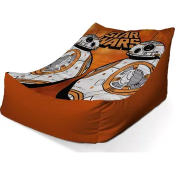 Sedací pytel Sablio Sedací vak Lounge Star Wars Ohnivé pozadí - 80 x 95 x 50 cm
