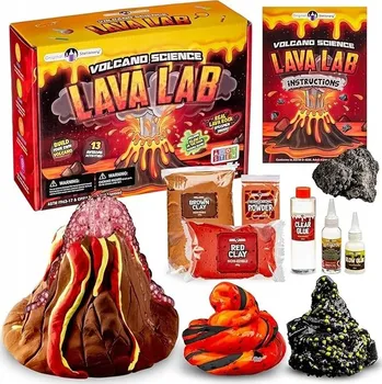 kreativní sada Edukativní sada pro výrobu slizu svítícího ve tmě Lava Science pro děti