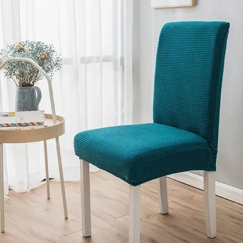 Potah na židli Elastický univerzální potah židle jacquard | bytové doplňky - Žakárový LesZelená , Univerzální velikost