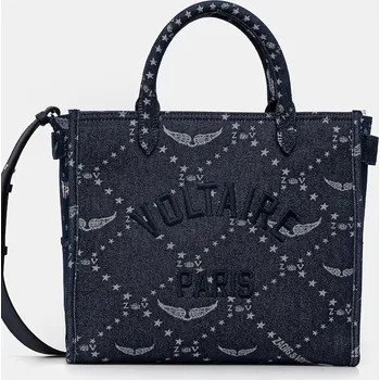 Kabelka ZADIG&VOLTAIRE ANGEL TOTE DENIM MONOGRAM LWBA04248 námořnická modř 59X, vel. ONE SIZE