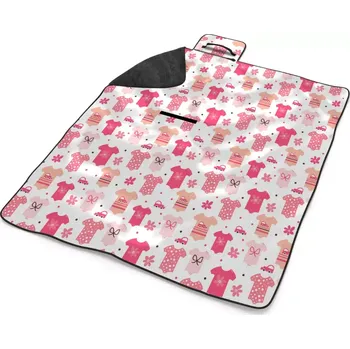 deka Sablio Plážová deka Růžové oblečky: 200x140 cm