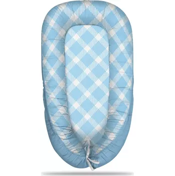 Hnízdečko pro miminko Sablio Hnízdečko pro miminko Modrobílé čtverce