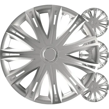 Poklice na kolo Poklice Spark 16” stříbrná sada 4ks COLOR BOX