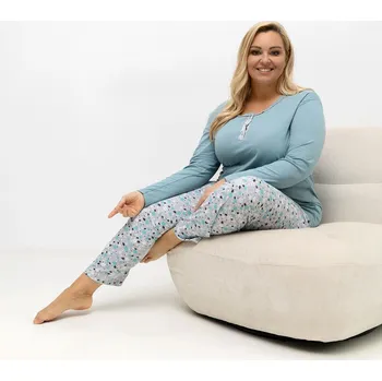 Pánské pyžamo Pyžamo DU KN FP 502.97 tmavě mátové 2XL