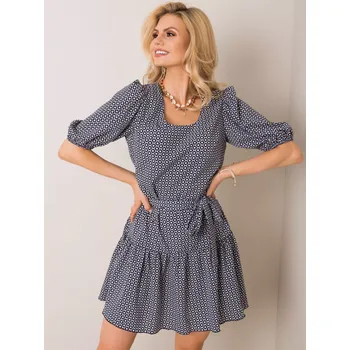 Dámské šaty Šaty LK SK 508151.34P tmavě modrá a červená 38