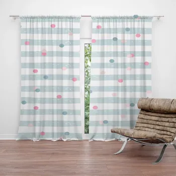 Závěs Sablio Závěsy Tečky a pruhy: 2 ks - 140x250 cm - Sablio
