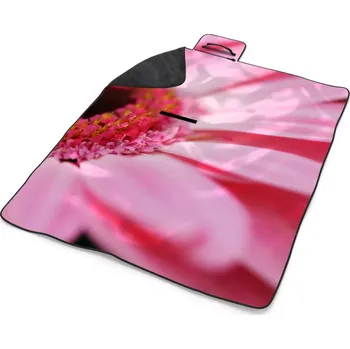 deka Sablio Plážová deka Růžová gerbera: 200x140 cm