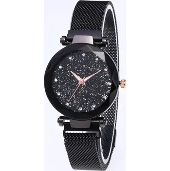 Hodinky Elegantní třpytivé nerezové hodinky | dámské doplňky - Černý