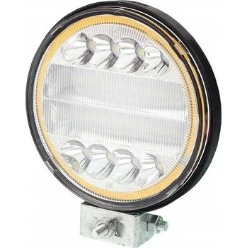 Přídavný světlomet HALOGENOVÁ LED PRACOVNÍ LAMPA, 24 LED + ZNAČKOVACÍ DIODA, KULATÁ, 12-24V, FI 110MM, TLOUŠŤKA: 28MM