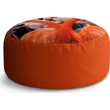 Taburet Sablio Kulatý taburet Circle Plameňáci 2: 38x48 cm - Sablio