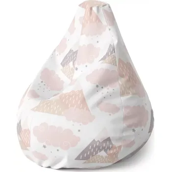 Sedací pytel Sedací vak Pear Dětské pyramidy - Sablio - 70 x 95 x 15 cm