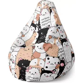 Sedací pytel Sedací vak Pear Roztomilá zvířátka - Sablio - 70 x 95 x 15 cm