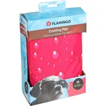 Flamingo chladicí podložka pro psa (kapky) fuchsiová vel. M