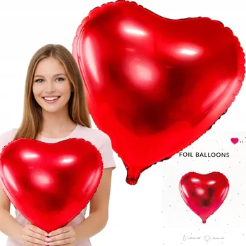 Balónek Balónek červené srdce na vzduch nebo helium Party Deco 35 cm