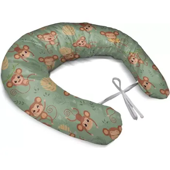 Kojící polštář Sablio Těhotenský polštář Roztomilé opičky