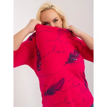 Dámská košile Halenka RV BZ 9433.81 fuchsiová jedna velikost