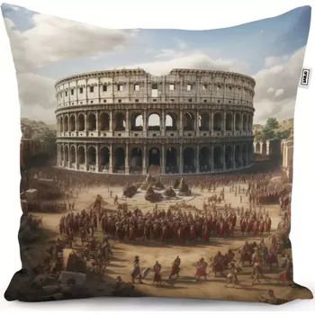 Dekorativní polštářek Dekorační polštář Řím Koloseum Legie - Sablio - 40x40 cm