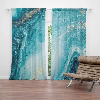 Závěs Sablio Závěsy Modrý pigment: 2 ks - 140x250 cm - Sablio