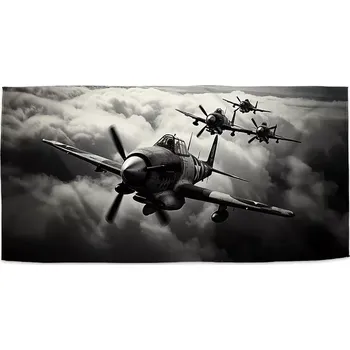 Ručník Sablio Ručník s potiskem Stíhací letadla - 50x100 cm