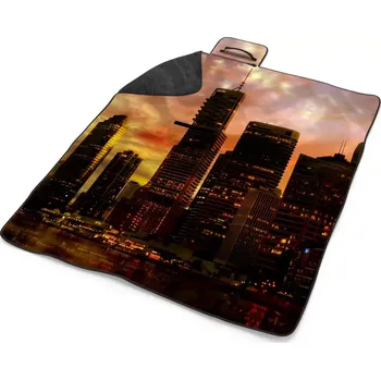 deka Sablio Plážová deka Mrakodrapy: 200x140 cm