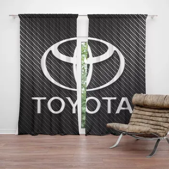 Závěs Sablio Závěsy Toyota Carbon: 2ks 140x250cm