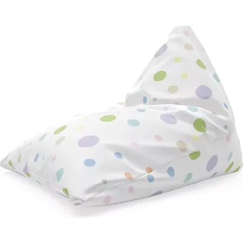 Sedací pytel Sablio Sedací vak Triangl Barevné puntíky: 120 x 100 x 100 cm - Sablio