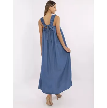 Dámské šaty Šaty DHJ SK A9197.90 tmavě modré jedna velikost