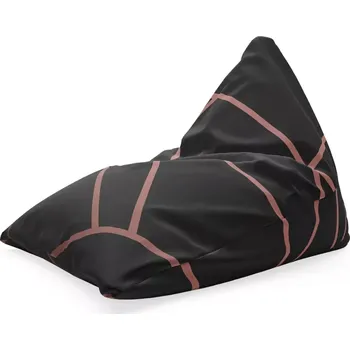 Sedací pytel Sablio Sedací vak Triangl Růžové obrazce: 120 x 100 x 100 cm - Sablio