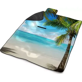 deka Sablio Plážová deka Pláž s palmami: 200x140 cm