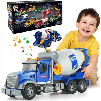 autíčko Realistické Autíčko Míchačka s Klikou, Světly a Zvuky - Vzdělávací