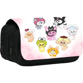 Penál Dvoupatrový penál pro psací potřeby | školní pouzdro - fensedaimao