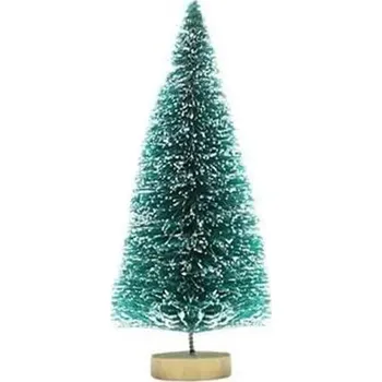 Vánoce Mini vánoční stromek | stolní dekorace, vánoční ozdoby - Modrozelená , 8,5 cm