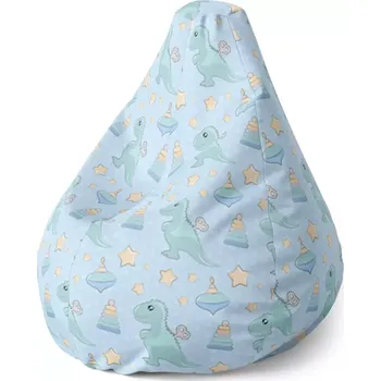 Sedací pytel Sedací vak Pear Natahovací dinosaurus - Sablio - 70 x 95 x 15 cm