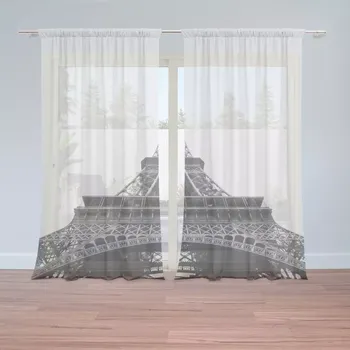 Záclona Sablio Záclony Eiffel Tower 4: 2 ks - 150x250 cm - Sablio