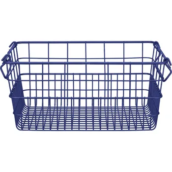 chlebník Blomus KAGO hranatý úložný košík M tmavě modrá