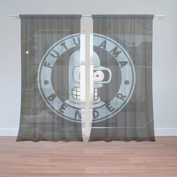 Záclona Sablio Záclony Futurama Bender Technology: 2ks 150x250cm