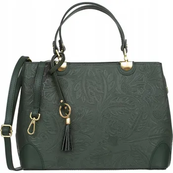 Kabelka Vezze kabelka z pravé lícové kůže zelená