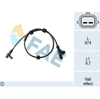 ABS Snímač, počet otáček kol FRANCISCO ALBERO S.A. 78454