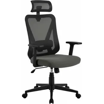 Ergonomická kancelářská židle 614285, bederní opěrka, černá - A YAHEETECH