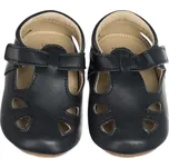 LAIT ET MIEL Kožené capáčky s gumovou podrážkou sandálky modré 2-3 roky Modrá 25-26