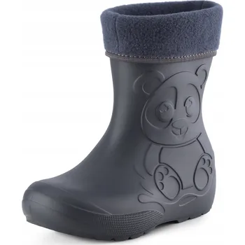 Chlapecké holínky Holínky z pěnového materiálu s gumáky, zateplené, šedé, velikost 22-23