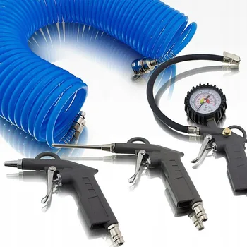 Příslušenství ke kompresoru Sada příslušenství ke kompresoru Bituxx, 4dílná, s manometrem