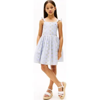 Dámské šaty Dětské bavlněné šaty Tommy Hilfiger KG0KG08479.PPYA modrá 05X, vel. 176