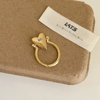 Prsten Prsten srdce otočný vintage nastavitelný | šperk - 991240 Měď