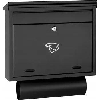 Poštovní schránka Poštovní schránka euroschránka, s prostorem na noviny Chle-Mar černá