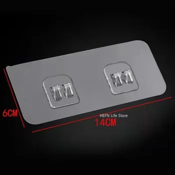 Věšák Háček bez vrtání černý | věšák - 1 ks 6x14cm1