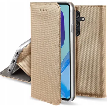 Pouzdro na mobilní telefon Flipové pouzdro Hero Case pro Samsung Galaxy M55 zlaté